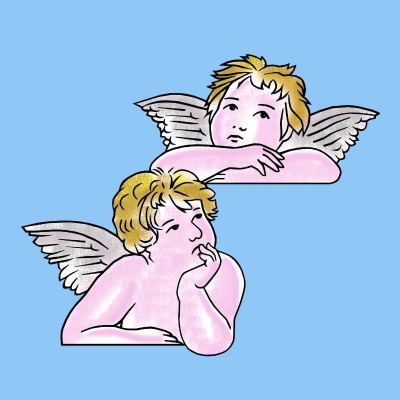 Cherubs line art