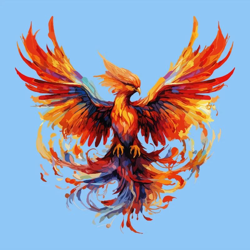 Phoenix Phoenix Fire Flames Bird Mythology