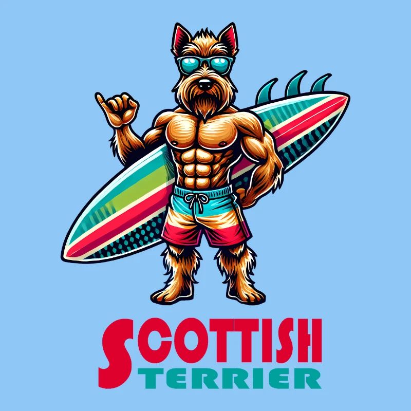 Terrier écossais Surfer