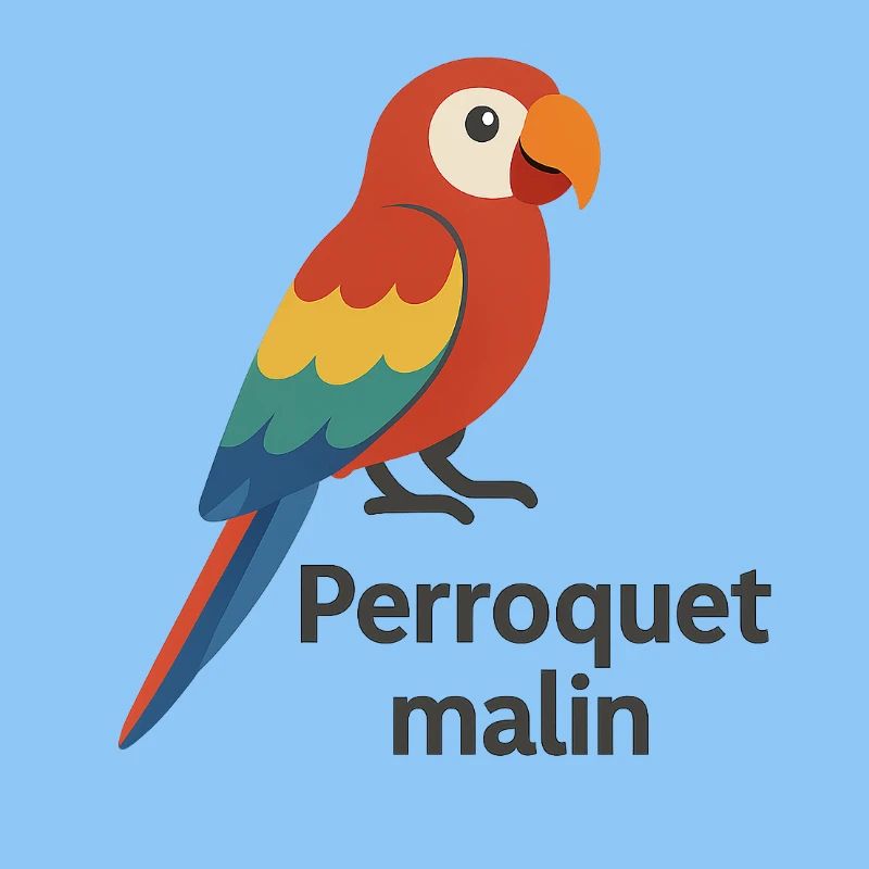 Perroquet coloré "Perroquet malin"