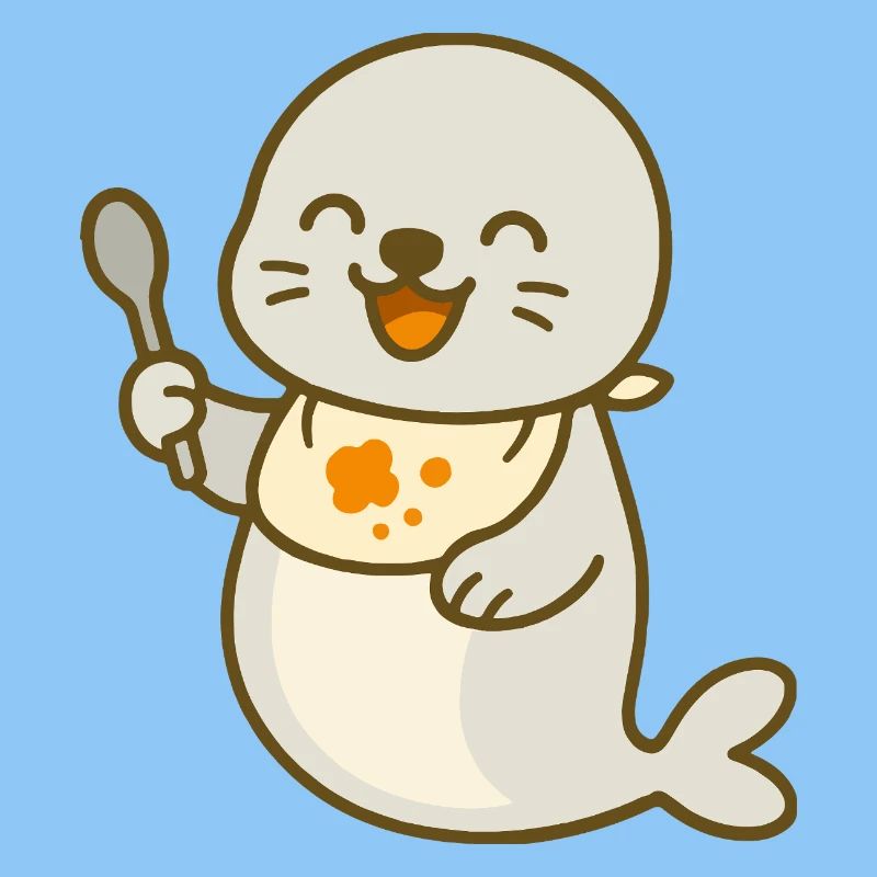 Alimentation avec le bébé phoque