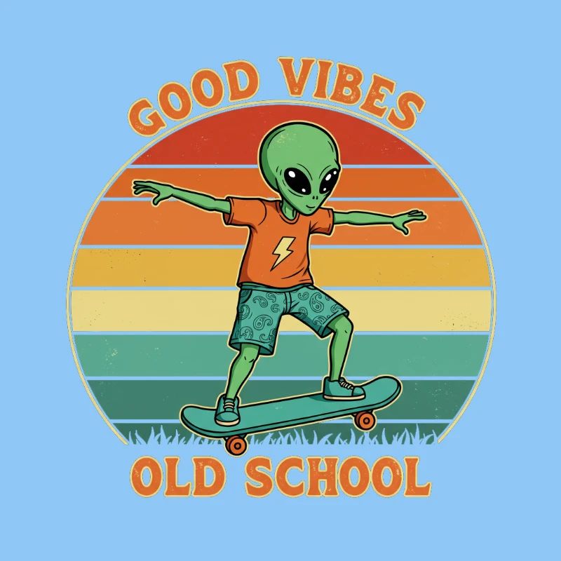 Retro Alien Skater