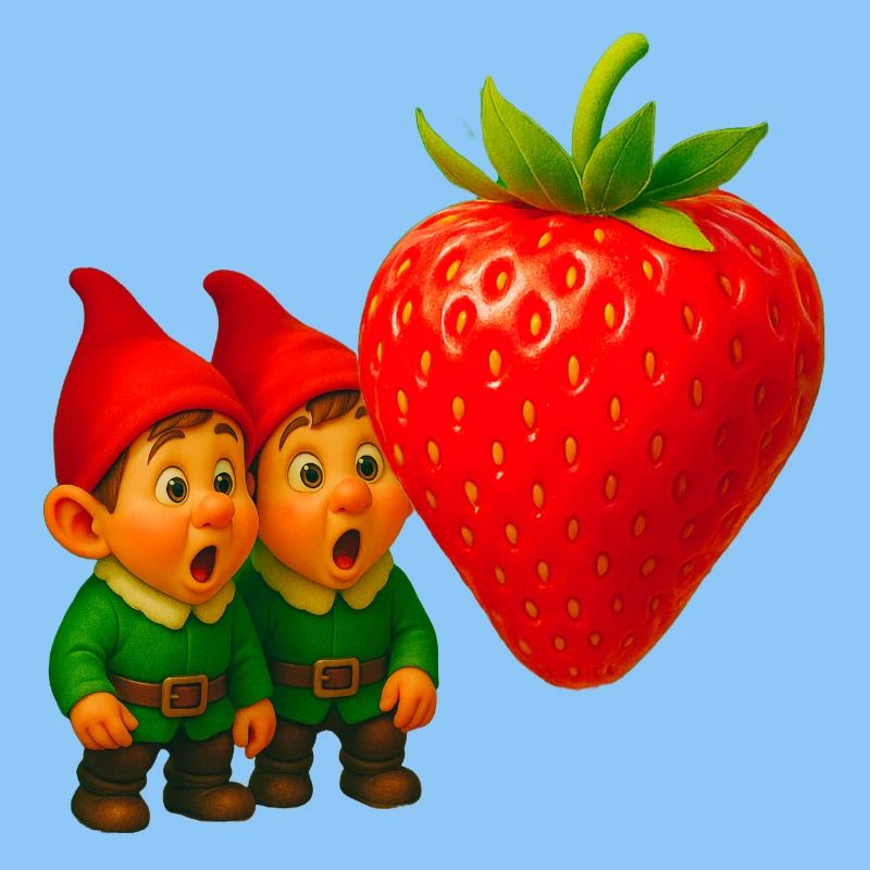 Zwerge und Erdbeere