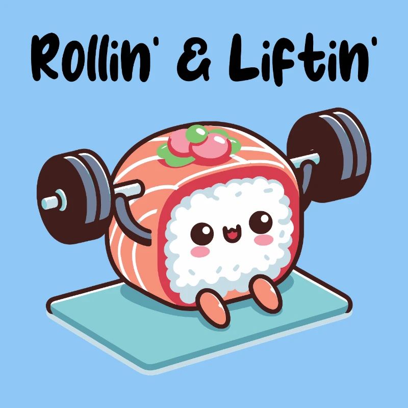 Sushi Roll Lifting Weights