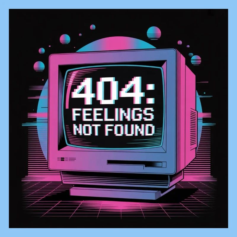 Retro Tech 404 Feelings Not Found Design