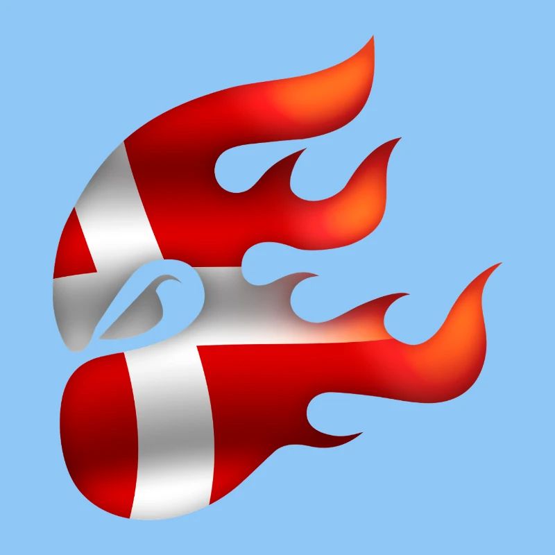 Drapeau du Danemark - Danemark - Ninja