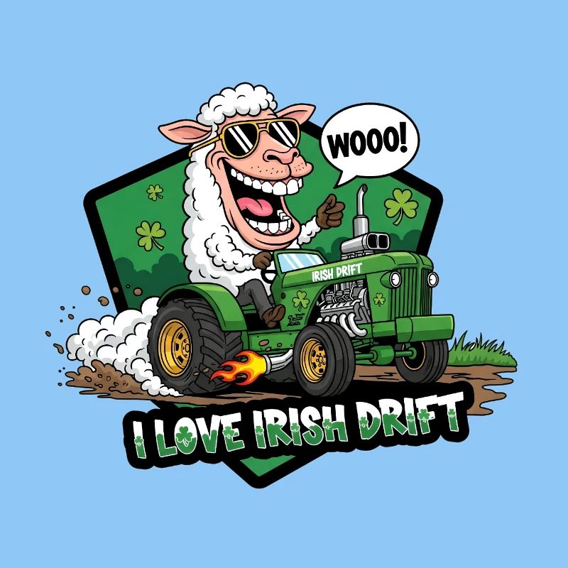 Irisches Drift Schaf Auto Design