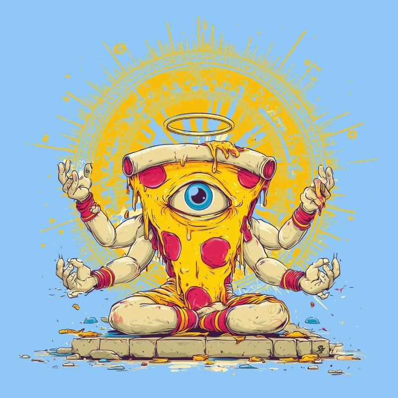 Krasser Pizza-Gott