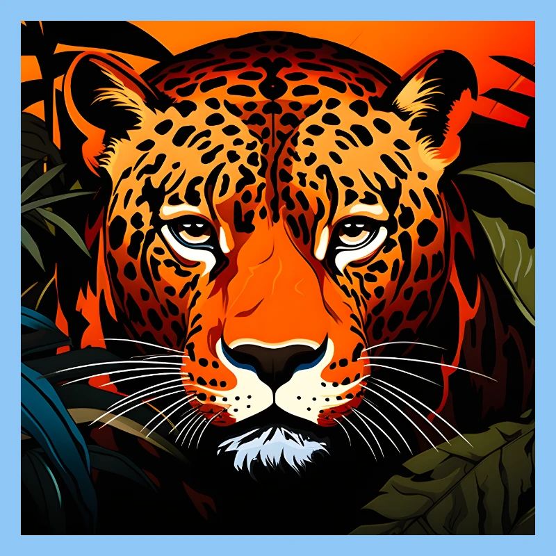 Wild Leopard Grafik