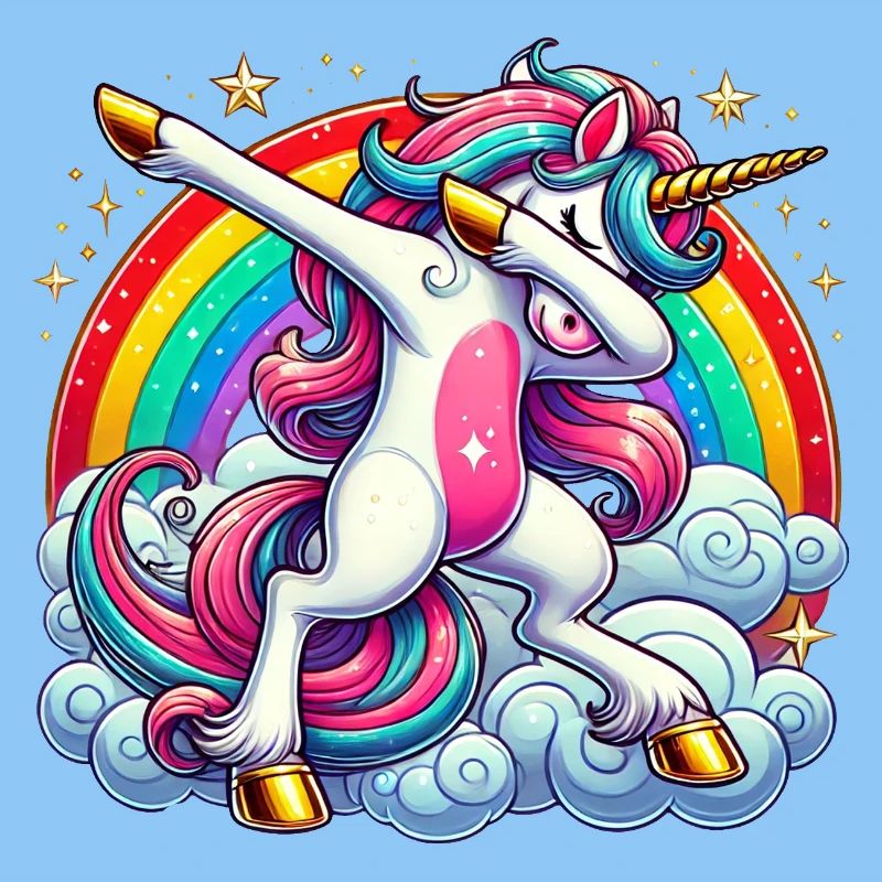 Dabbing Einhorn Dab Unicorn Mädchen Einhörner