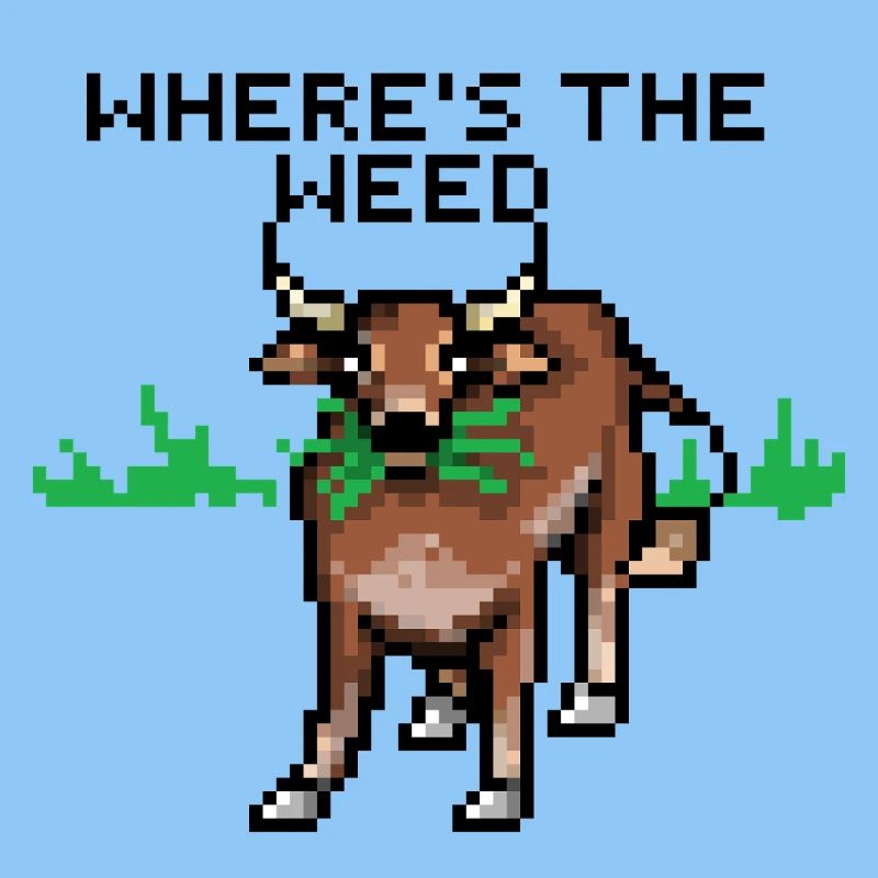 Pixelart Kuh