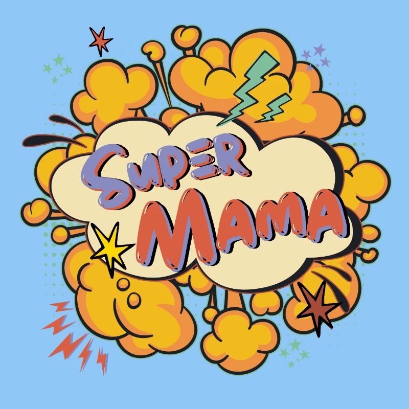 Super Mom Comic Explosion