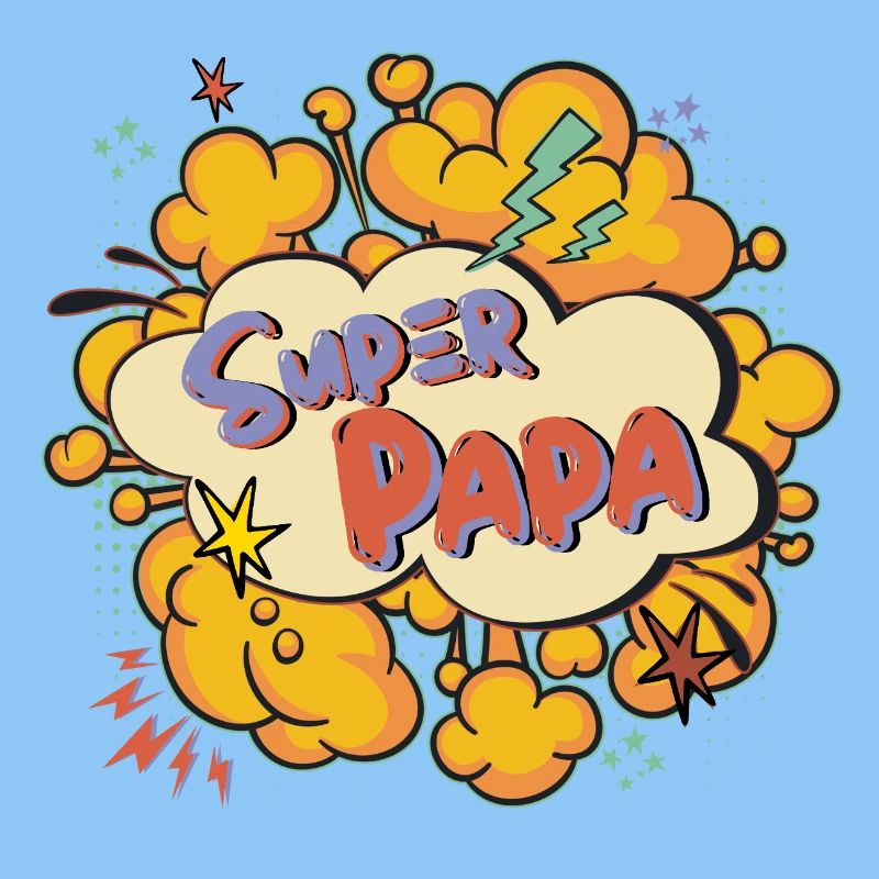Super Dad Comic Explosion