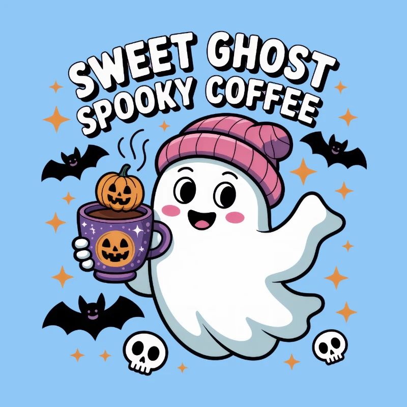 Ghost Sweet Coffee Halloween