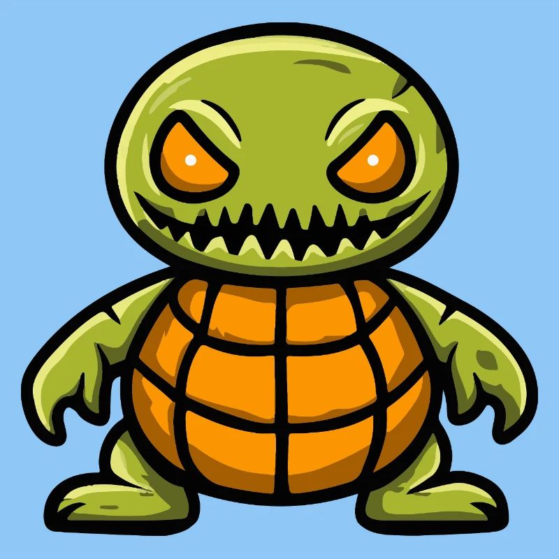 Turtle Halloween Zombie