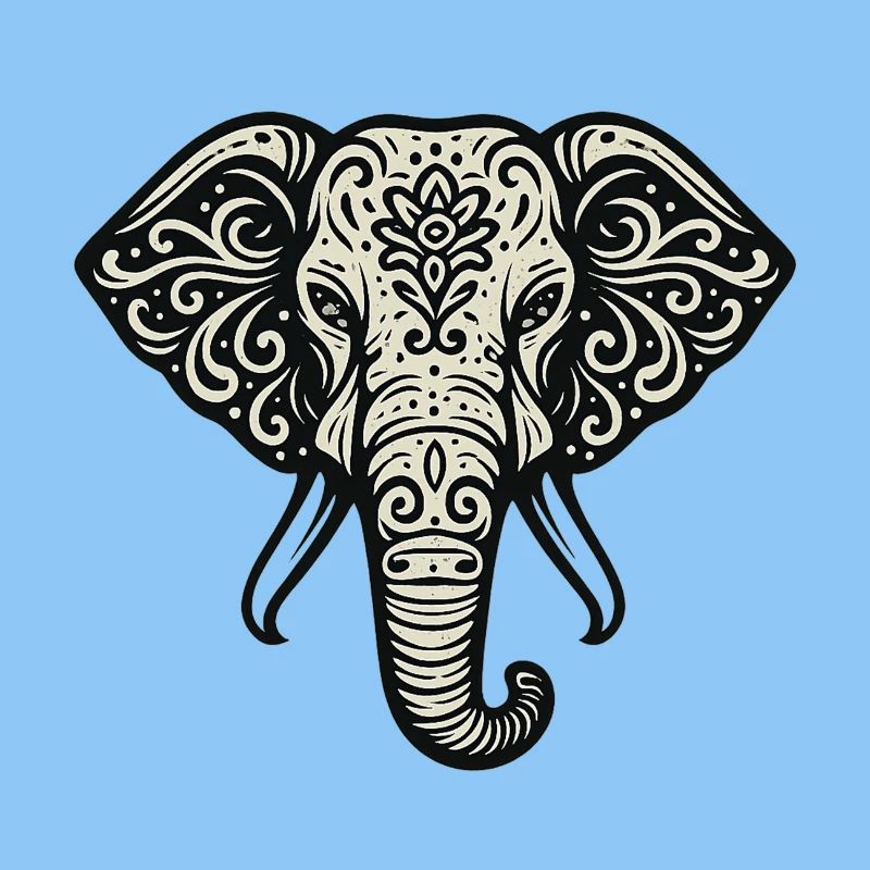 Elephant Mandala Ornament