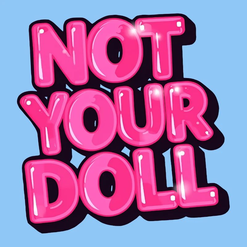 Pas votre poupée Bold Pink Design graphique