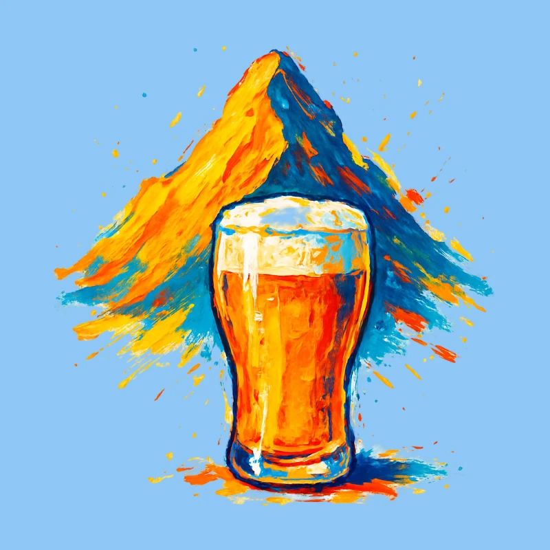 Biergipfel Farbexplosion