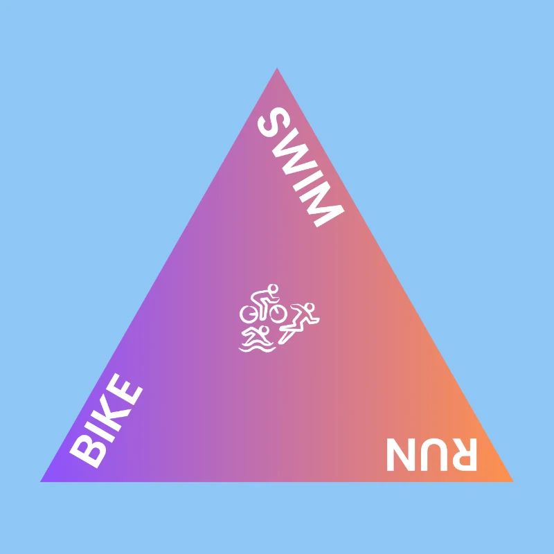 Triathlon Triangle Gradient