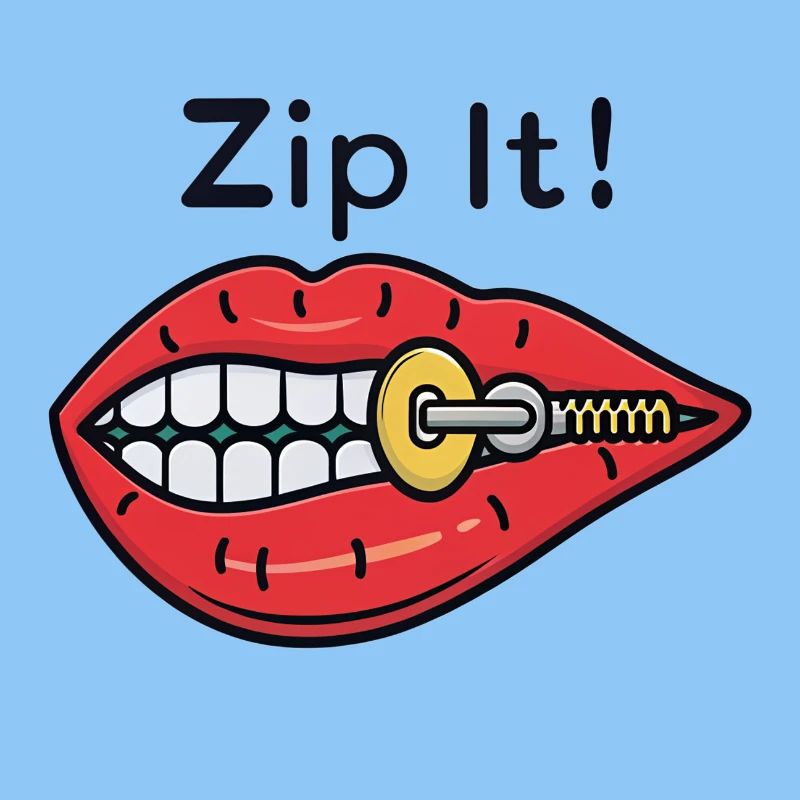 Zip It ! Fermeture éclair Red Lips