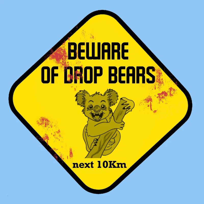 Signe d’avertissement : Drop Bears