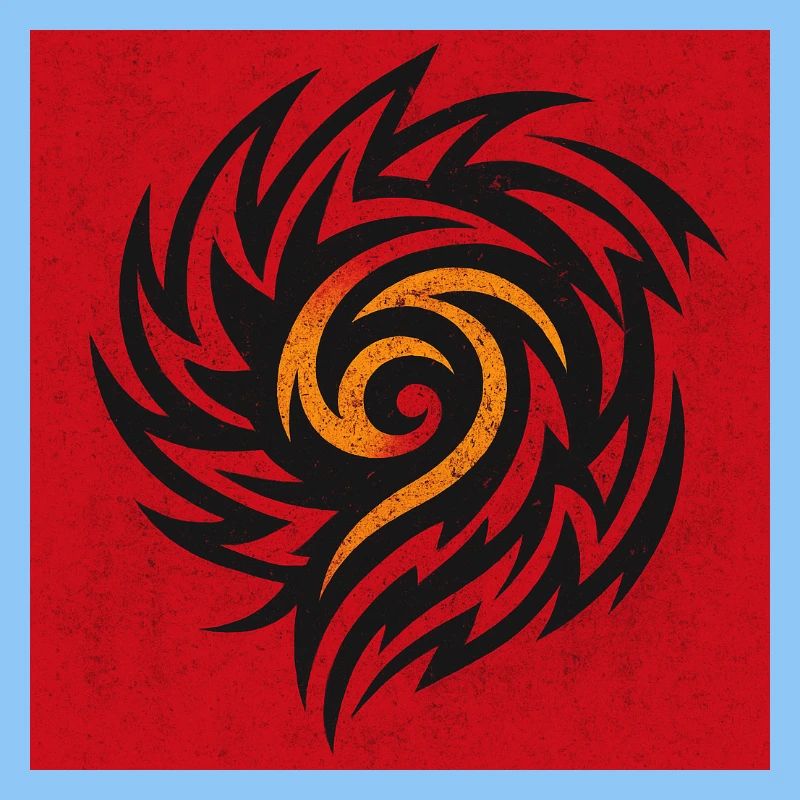 Flammenspirale Tribal
