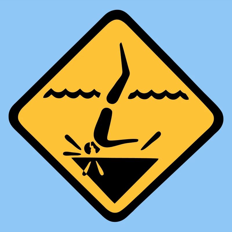 Tauchen Schild Grafik