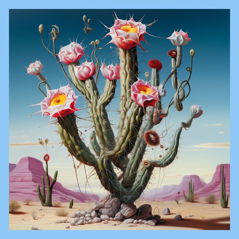 Desert Cactus Blossom Rush