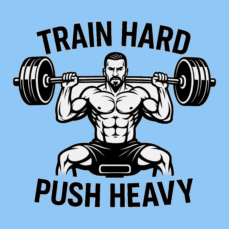 Devise de musculation Push Heavy