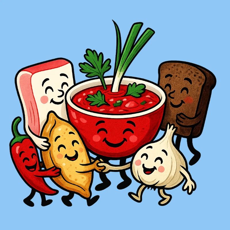 Bunter Borsch Freundschaft
