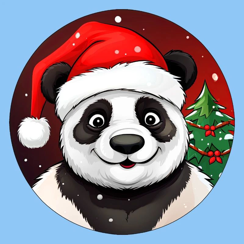 Panda de Noël