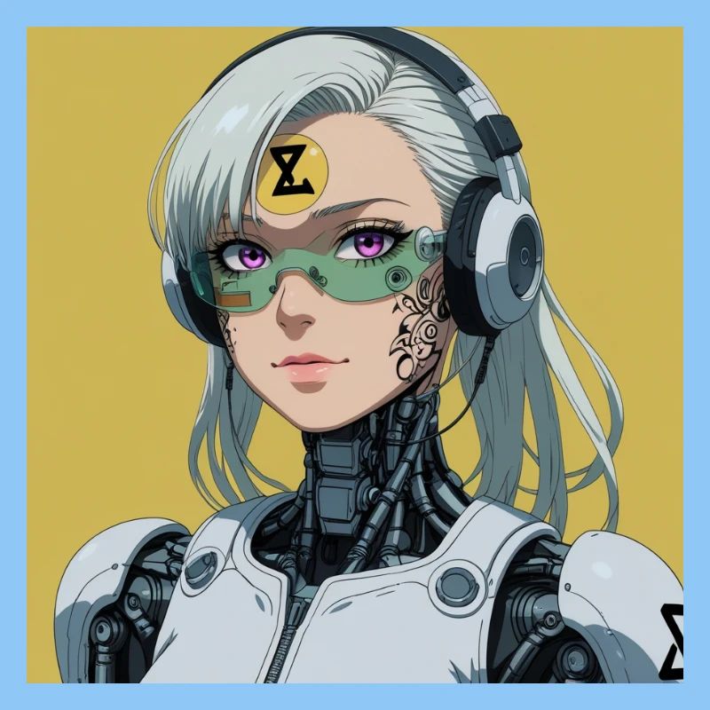 Cyborg Avatar mit Headset