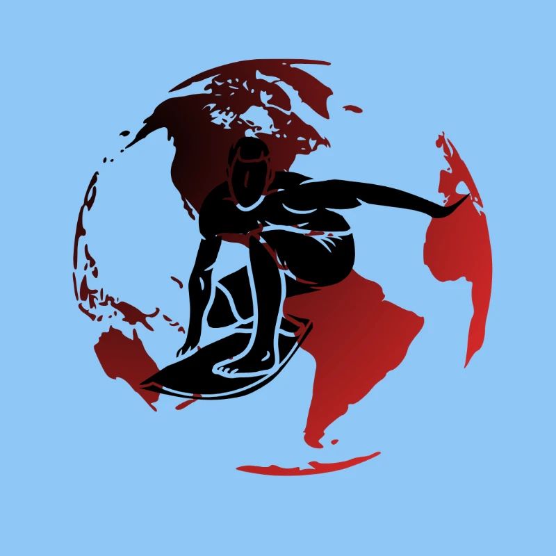 Globe Rouge surfeur