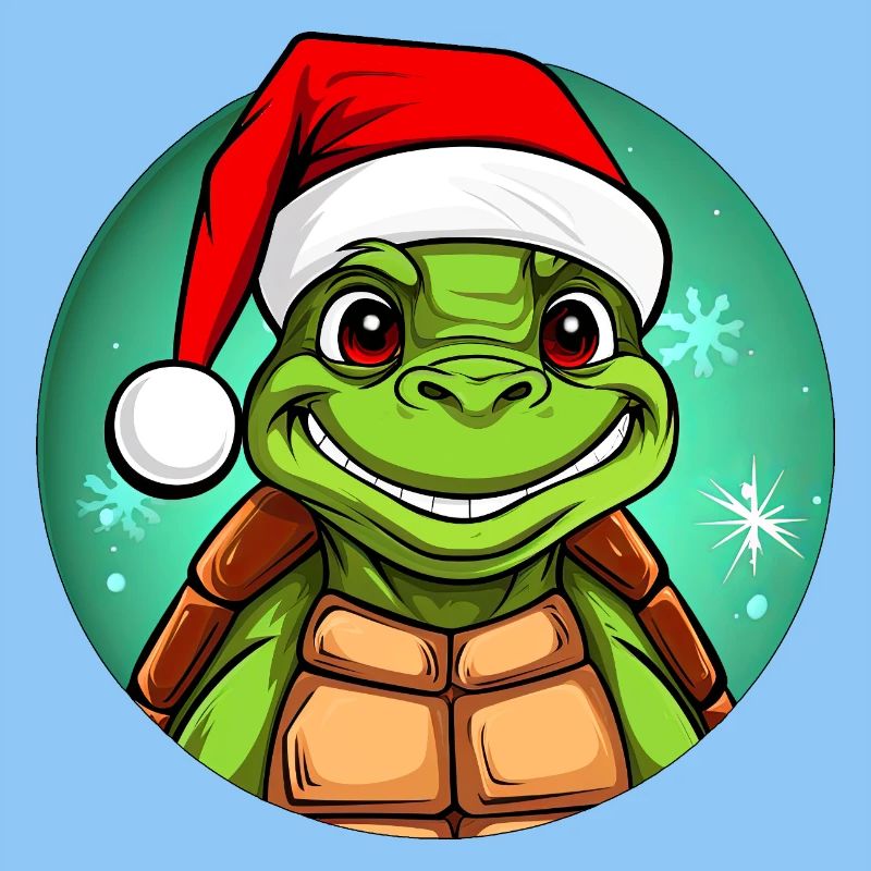 Weihnachtsmann Schildkröte