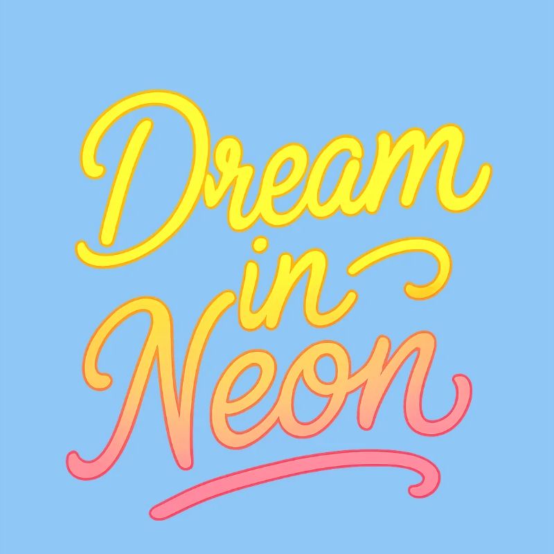 Dream in Neon Neon Script