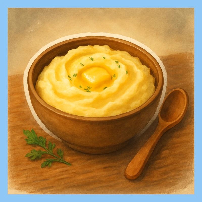Purée de pommes de terre dans une casserole