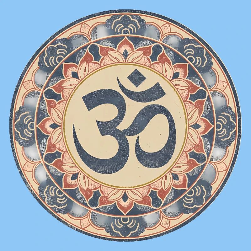 Om Mandala Zen Pattern