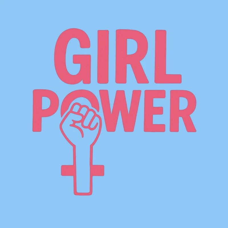 Girl Power Pink Faust-Emblem