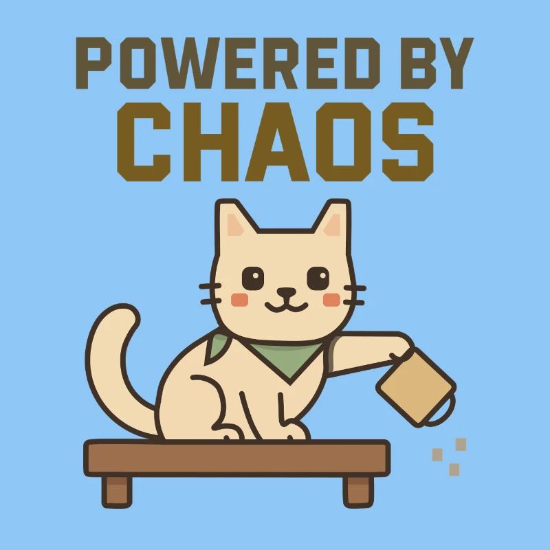 Propulsé par le Chaos - Chat Espiègle Renverse un café