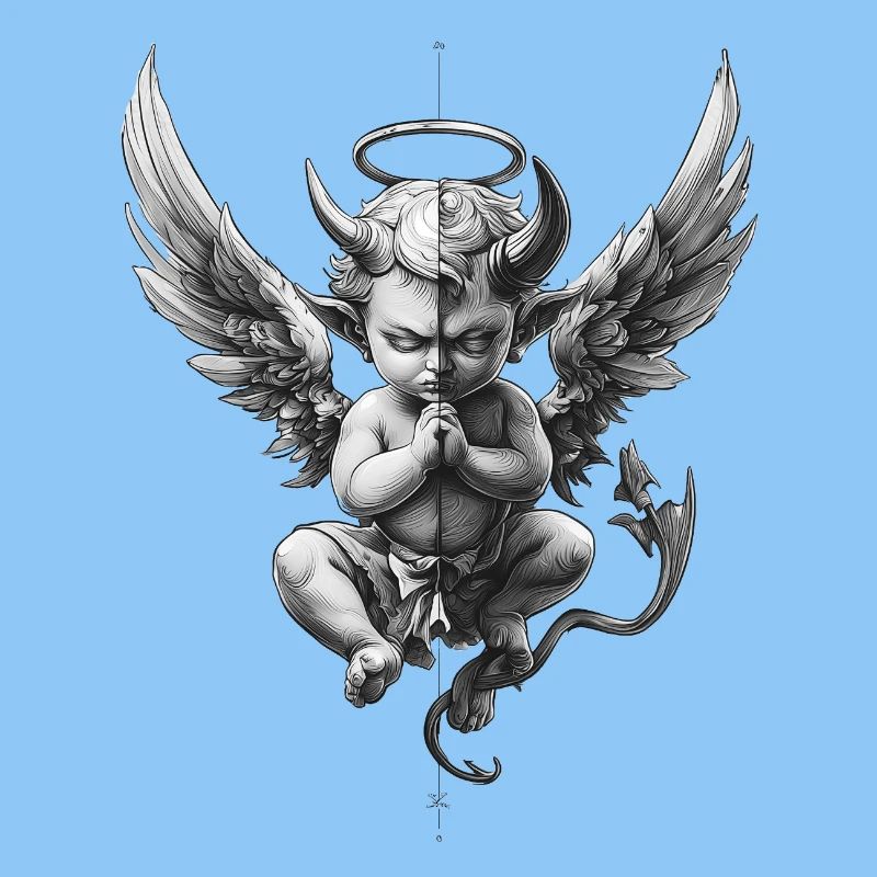 Angels and Devils: Black and White