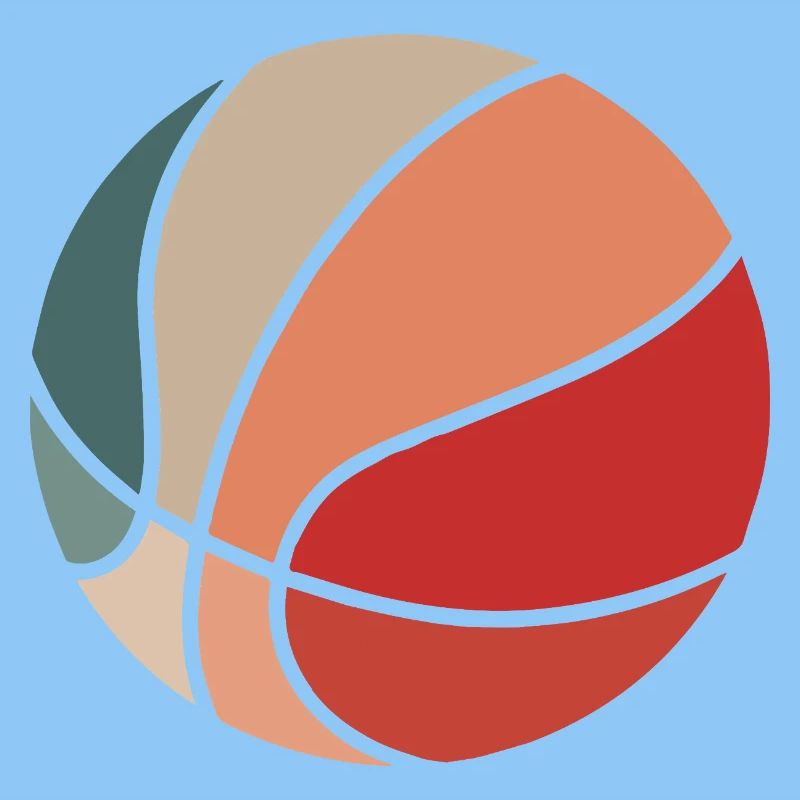 Colorblocked Sphere Abstract