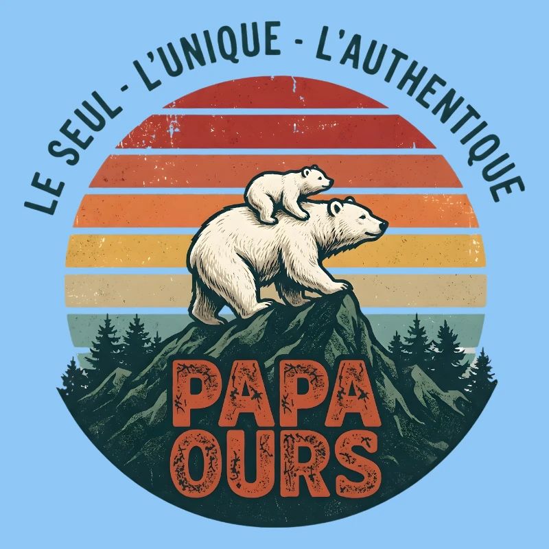 Papa Bear Mountain Retro-Sonne