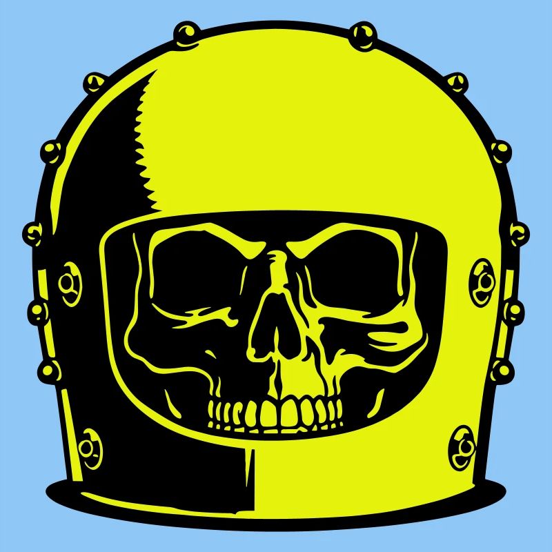 Popart casque de crâne
