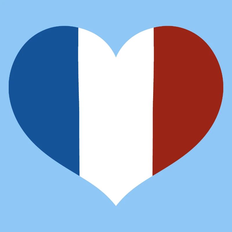 Cœur du drapeau français