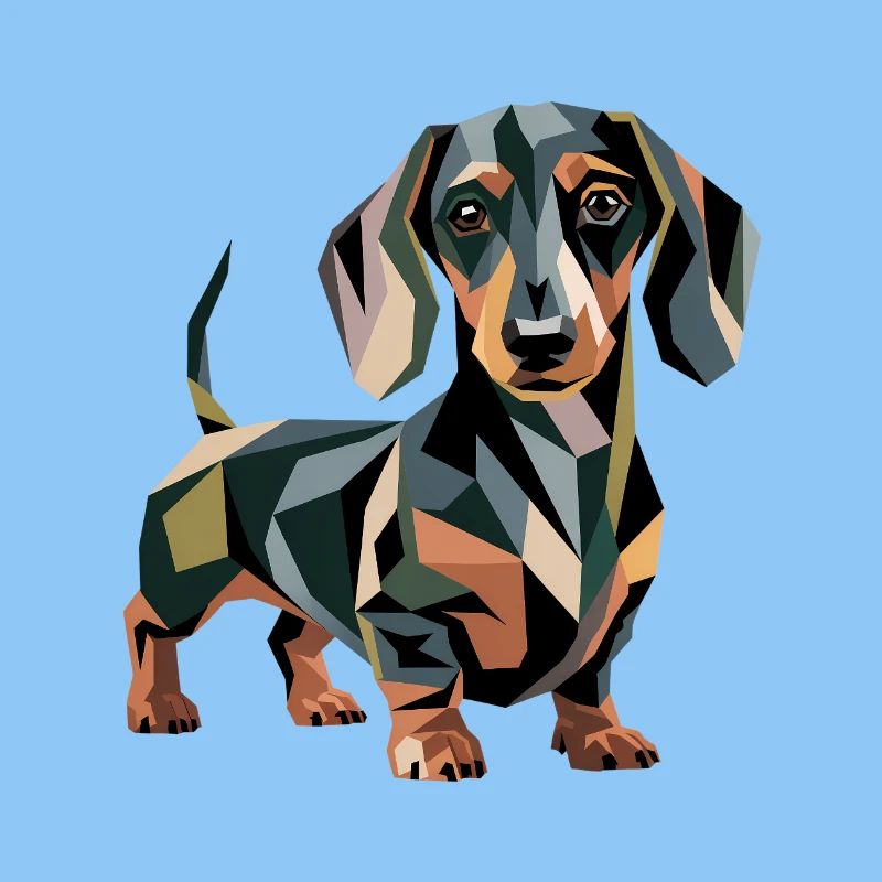 Geometrischer Dackelhund