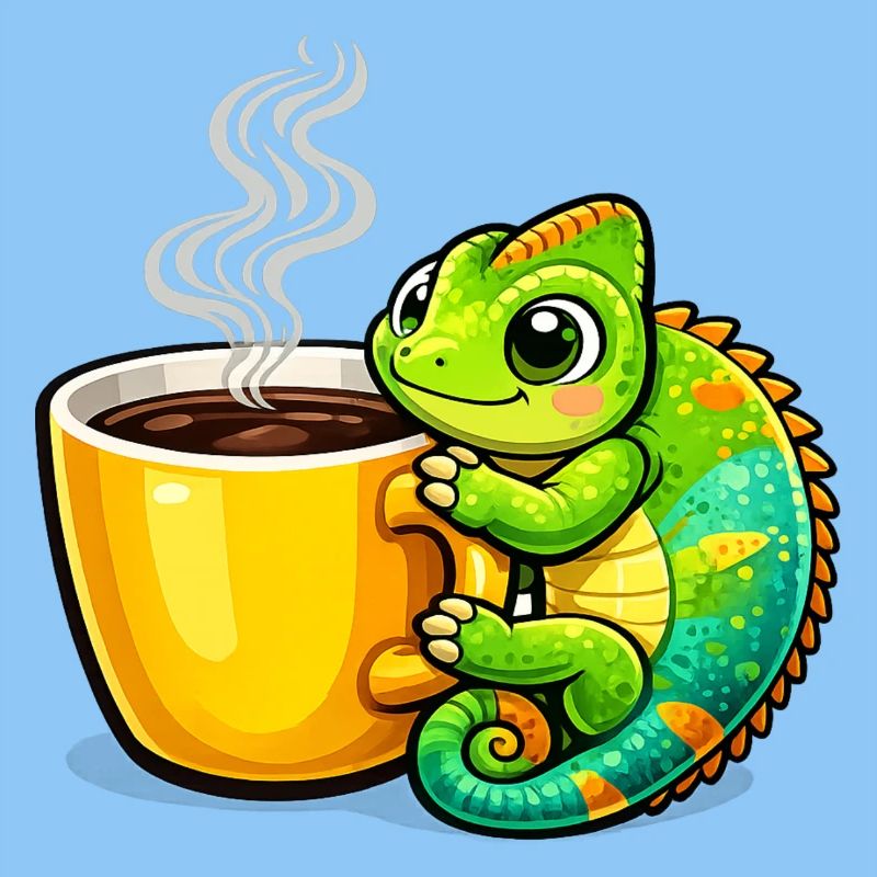 Coffee Dragon Cuddle