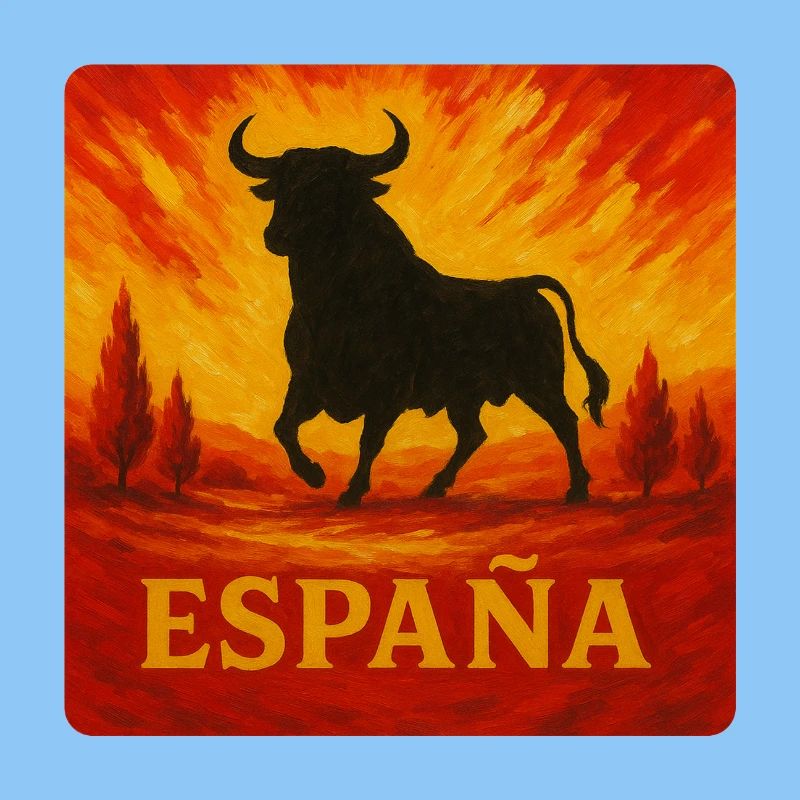 Spanien Stier Sonnenuntergang
