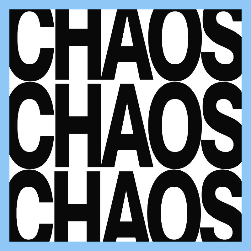 Typographie du chaos Conception minimale