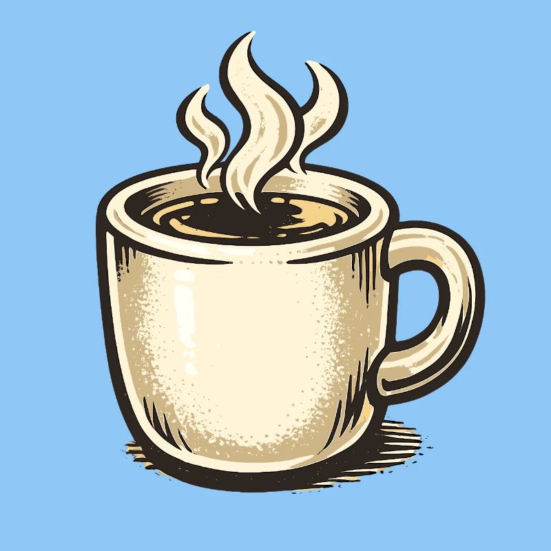 Kaffee-Whimsy Becher Sketch