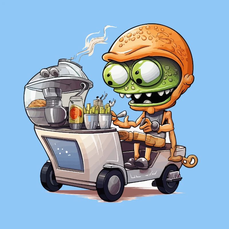 Außerirdischer Snacktrucker